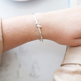 Knot Bangle - Silver