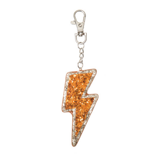 Lightening Bolt Bag Charm