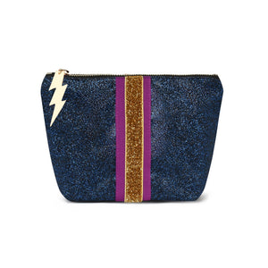 Small Navy Glitter Bag