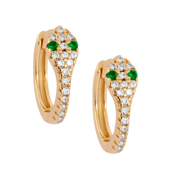 Emerald Snake Huggies