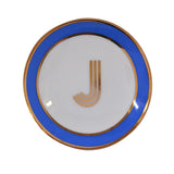 Trinket Dish with Gold Letter