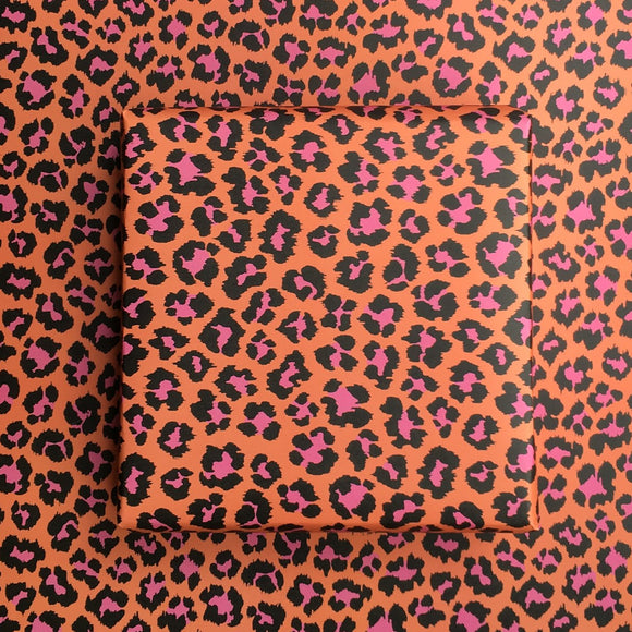 Orange and Pink Leopard Gift Wrap