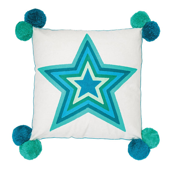 Turquoise STAR Cushion