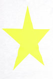 Star Tee shirt - White and Fluro Yellow