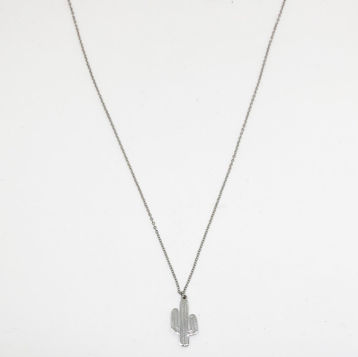 Small Cactus necklace - Silver