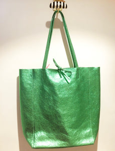 Bolso shopper metalizado - disponible en varios colores