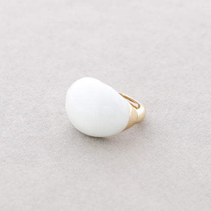 Semi Chunky Enamel Ring - Yellow