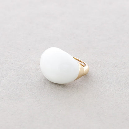 Semi Chunky Enamel Ring - Turquoise