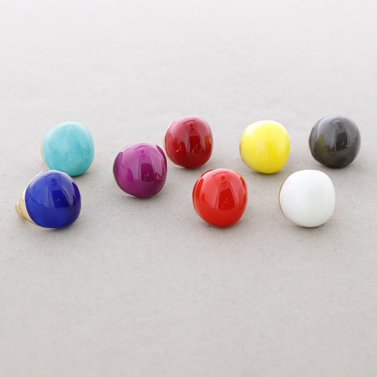 Chunky Enamel Ring - Red