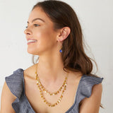 Two row coin necklace - Gold