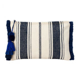 Navy & White woven pouch