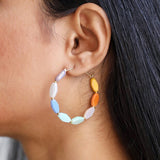 Glass Beaded Hoops