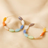 Glass Beaded Hoops