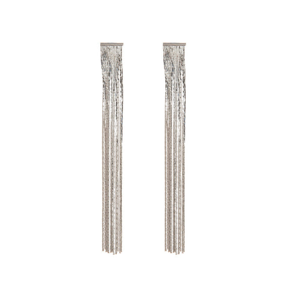 Silver Curtain earrings