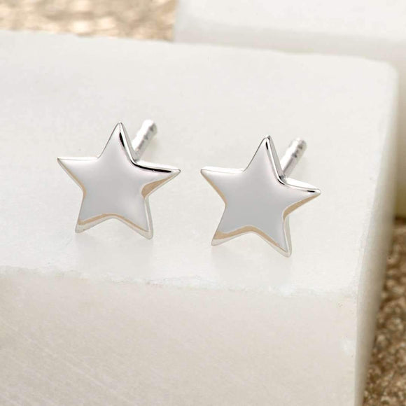 Tiny Star Studs - Silver