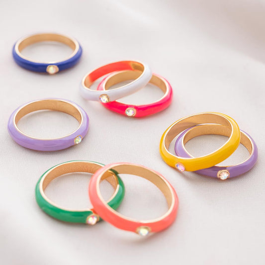 Enamel stacking rings