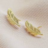 Feather Studs - Gold