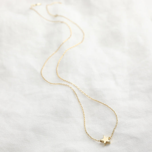 Small Star Necklace - Gold