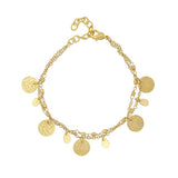 Gold Coin Bracelet