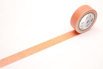 Stripy Orange Circles Washi Tape