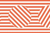 Stripy Orange Circles Washi Tape