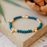 Bead and Pearl and Gold Bracelets