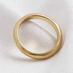 Gold organic shape ring