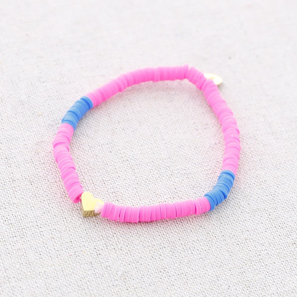 Bracelets en perles et en cœur