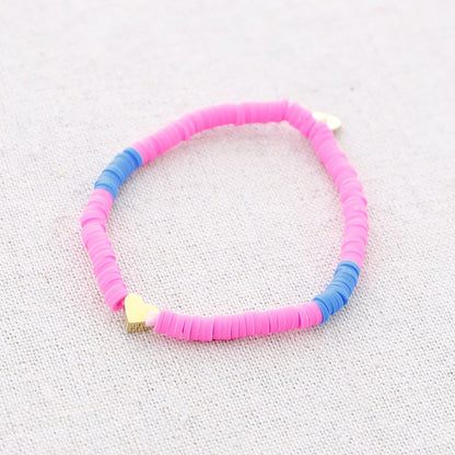 Bracelets en perles et en cœur