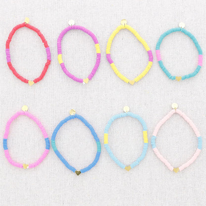 Bracelets en perles et en cœur