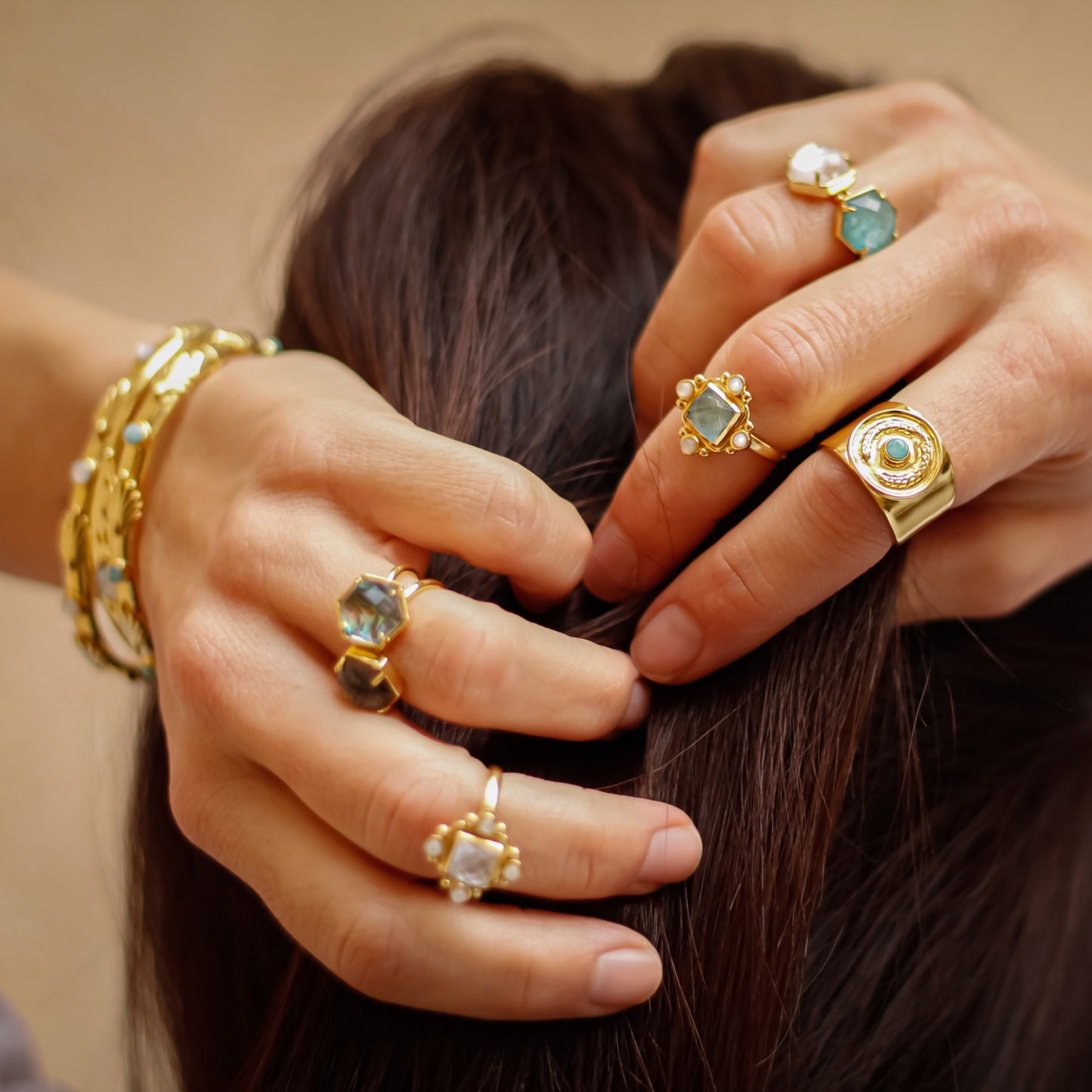 5 stone Ring