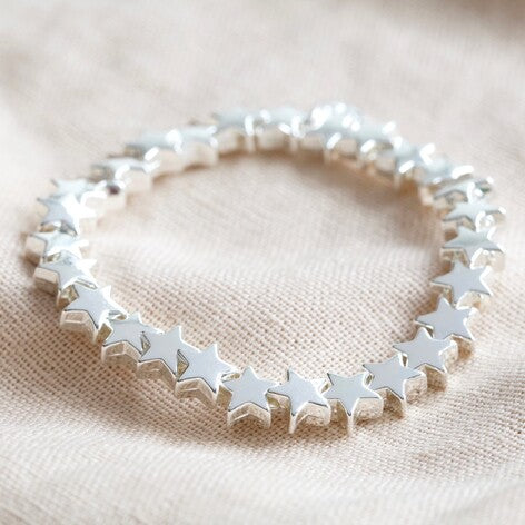 Star Stretch Bracelet - Silver