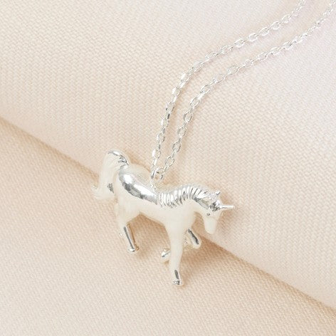 Unicorn Necklace - Silver