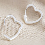 Silver Heart Earrings