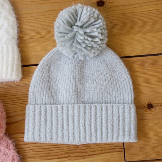 Duckegg Blue Bobble hat