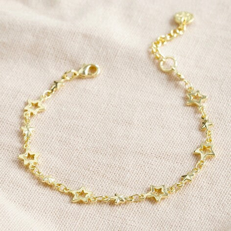 Star chain bracelet - Gold